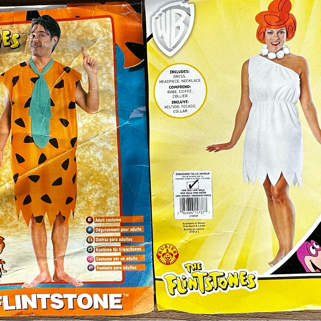 Fred  Wima Flintstone Couples Halloween Costumes New